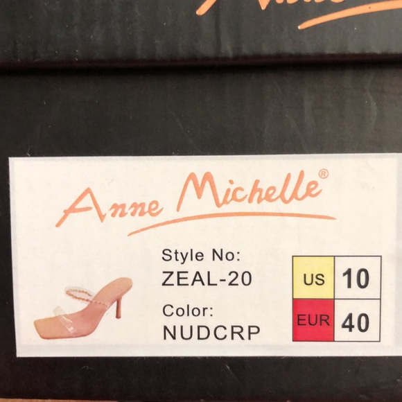 Anne Michelle | Lucite Chain Heel Sandal NWT - Picture 10 of 10